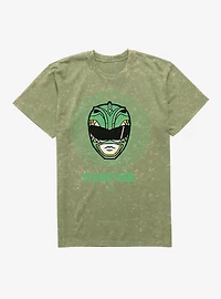 Mighty Morphin Power Rangers Green Ranger Forever Mineral Wash T-Shirt