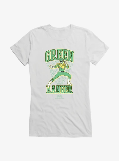 Mighty Morphin Power Rangers Green Ranger Clover Girls T-Shirt