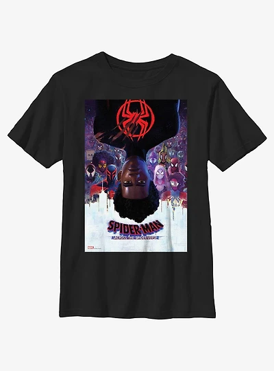 Marvel Spider-Man: Across the Spider-Verse Miles Morales Poster Youth T-Shirt