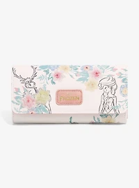 Disney Frozen Floral Sketch Portraits Wallet - BoxLunch Exclusive