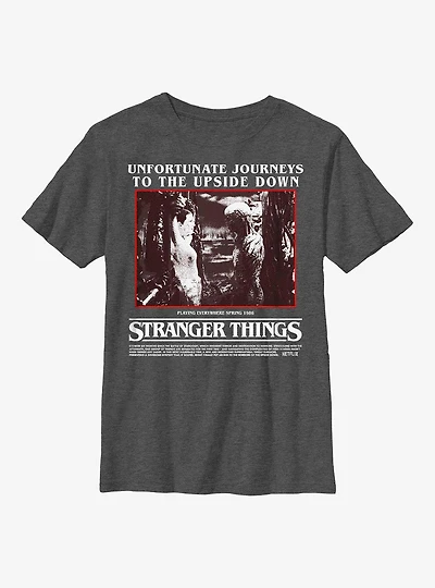 Stranger Things Unfortunate Journey Eleven and Vecna Youth T-Shirt