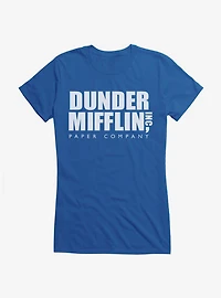The Office Dunder Mifflin Logo Girls T-Shirt
