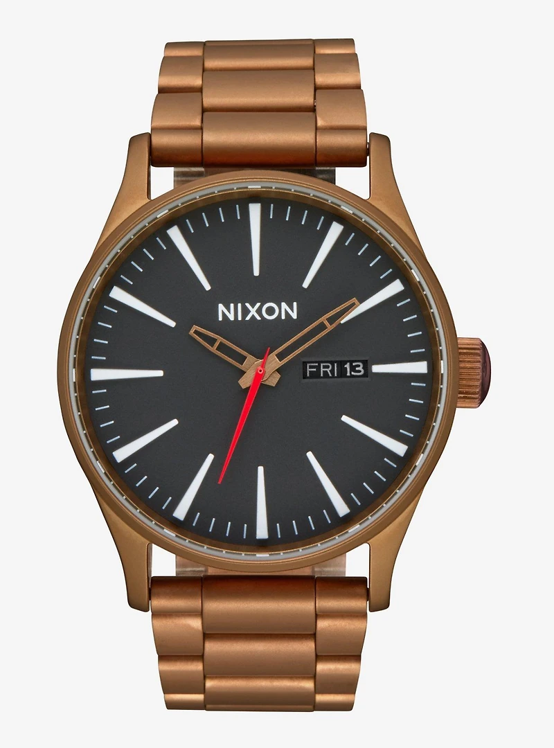 Nixon Sentry Stainless Steel Bronze x Black Watch