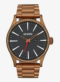 Nixon Sentry Stainless Steel Bronze x Black Watch