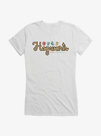 Harry Potter Hogwarts House Cursive Logo Girls T-Shirt