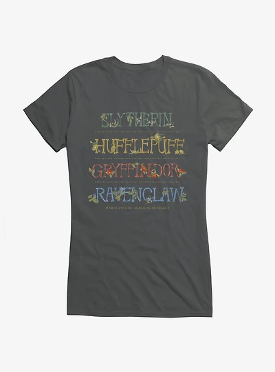 Harry Potter House Names Magical Moments Girls T-Shirt