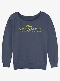 Disney Atlantis: The Lost Empire Logo Girls Slouchy Sweatshirt