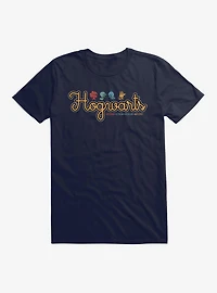 Harry Potter Hogwarts House Cursive Logo T-Shirt