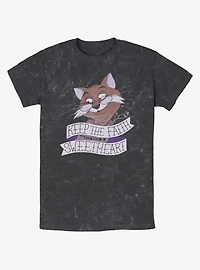 Disney The Rescuers Down Under Rufus Cat Keep Faith Sweetheart Mineral Wash T-Shirt