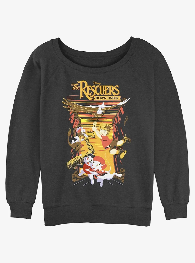 Disney The Rescuers Down Under National Park Rescue Girls Slouchy Sweatshirt
