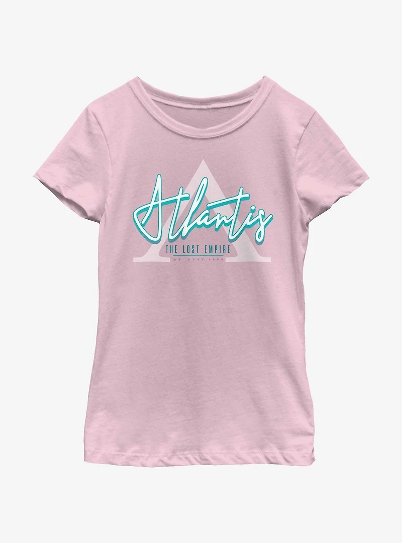 Disney Atlantis: The Lost Empire Symbol Logo Youth Girls T-Shirt
