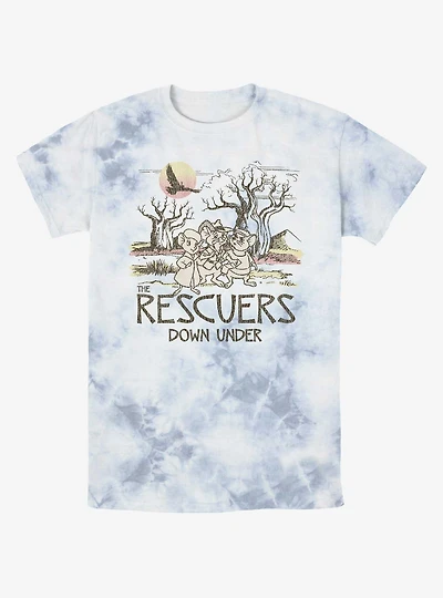 Disney The Rescuers Down Under Destination Rescue Tie-Dye T-Shirt