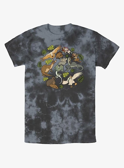 Disney The Rescuers Down Under Wildlife Tie-Dye T-Shirt