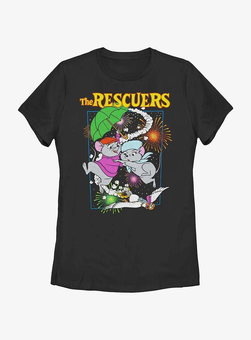 Disney The Rescuers Down Under Fireworks Womens T-Shirt