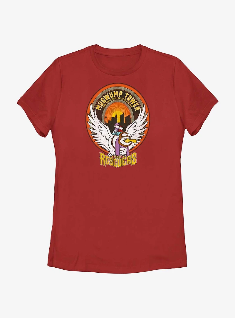 Disney The Rescuers Down Under Mugwump Tower Badge Womens T-Shirt