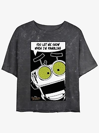 Disney Treasure Planet B.E.N. Rambling Poster Mineral Wash Womens Crop T-Shirt