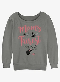 Disney Princesses Fairest Mom of Them All Girls Slouchy Sweatshirt
