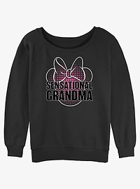 Disney Mickey Mouse Sensational Grandma Girls Slouchy Sweatshirt