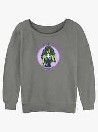 Marvel She-Hulk Strongest Mom Girls Slouchy Sweatshirt