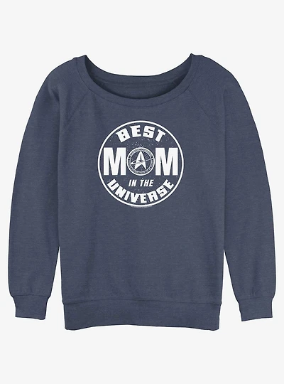 Star Trek Best Mom The Universe Girls Slouchy Sweatshirt