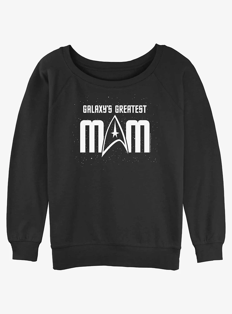 Star Trek Galaxy's Greatest Mom Girls Slouchy Sweatshirt