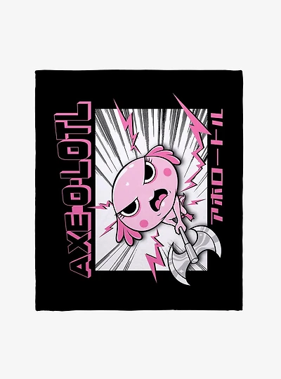 Axe-A-Lotl Throw Blanket