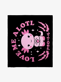 Love Me Alotl Throw Blanket