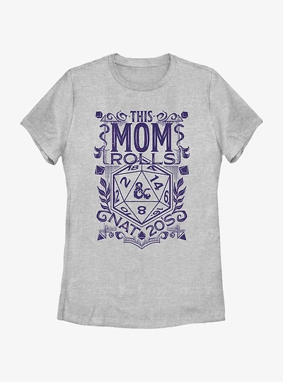 Dungeons & Dragons This Mom Rolls Nat 20's Womens T-Shirt