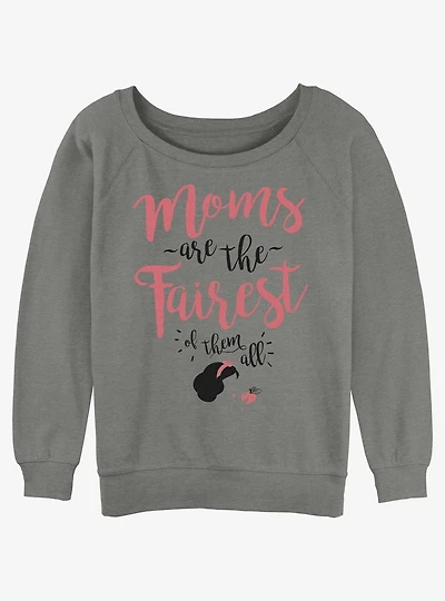 Disney Princesses Fairest Mom of Them All Womens Slouchy Sweatshirt