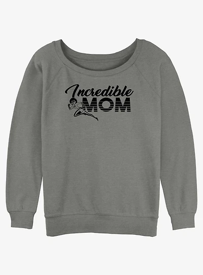 Disney Pixar The Incredibles Elastigirl Incredible Mom Womens Slouchy Sweatshirt