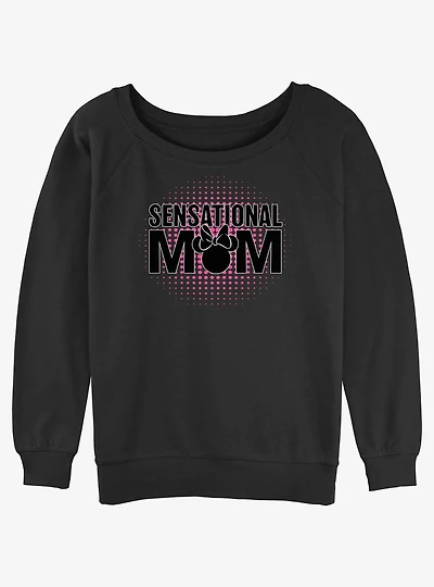 Disney Mickey Mouse Sensational Mom Womens Slouchy Sweatshirt
