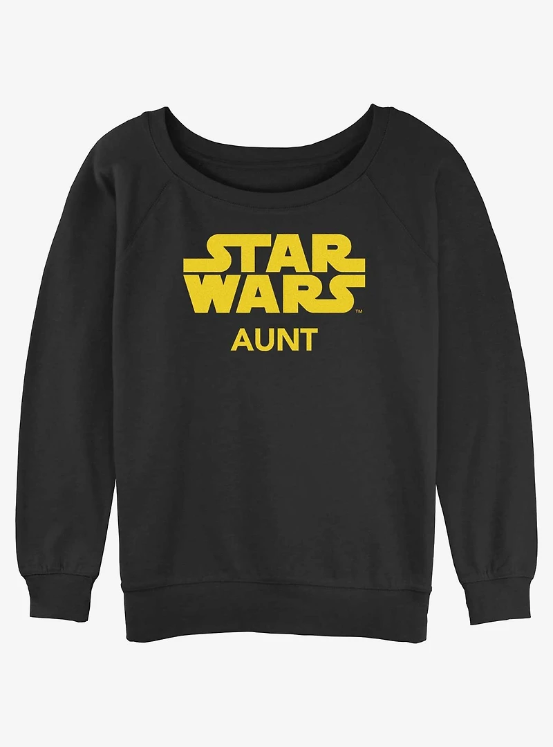 Disney Star Wars Aunt Womens Slouchy Sweatshirt