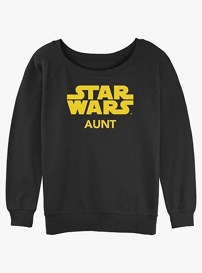 Disney Star Wars Aunt Womens Slouchy Sweatshirt