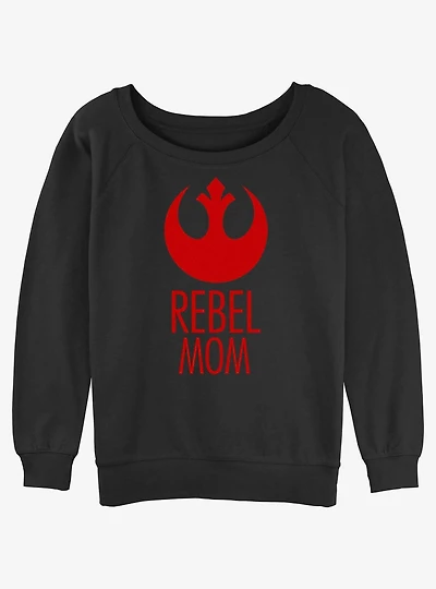 Disney Star Wars Rebel Mom Womens Slouchy Sweatshirt