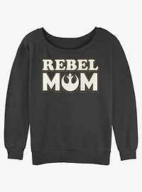Disney Star Wars Rebel Mom Womens Slouchy Sweatshirt