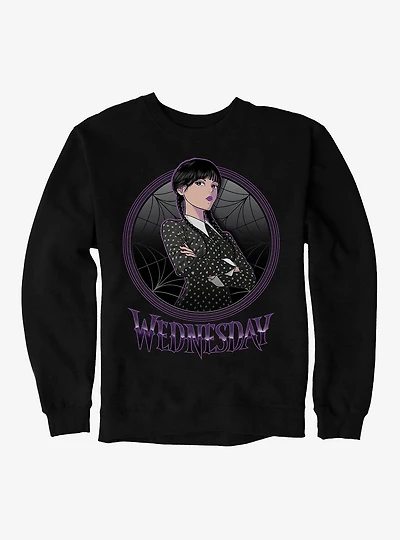Wednesday Anime Portrait Sweatshirt