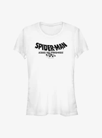 Marvel Spider-Man: Across The Spider-Verse Part One Logo Girls T-Shirt