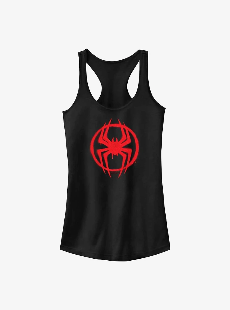 Marvel Spider-Man: Across The Spider-Verse Miles Morales Logo Girls Tank