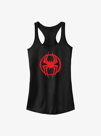 Marvel Spider-Man: Across The Spider-Verse Miles Morales Logo Girls Tank