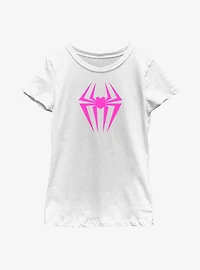 Marvel Spider-Man: Across The Spider-Verse Spider-Gwen Logo Youth Girls T-Shirt