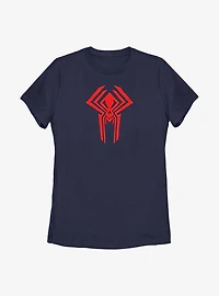 Marvel Spider-Man: Across The Spider-Verse Miguel O'Hara 2099 Logo Womens T-Shirt