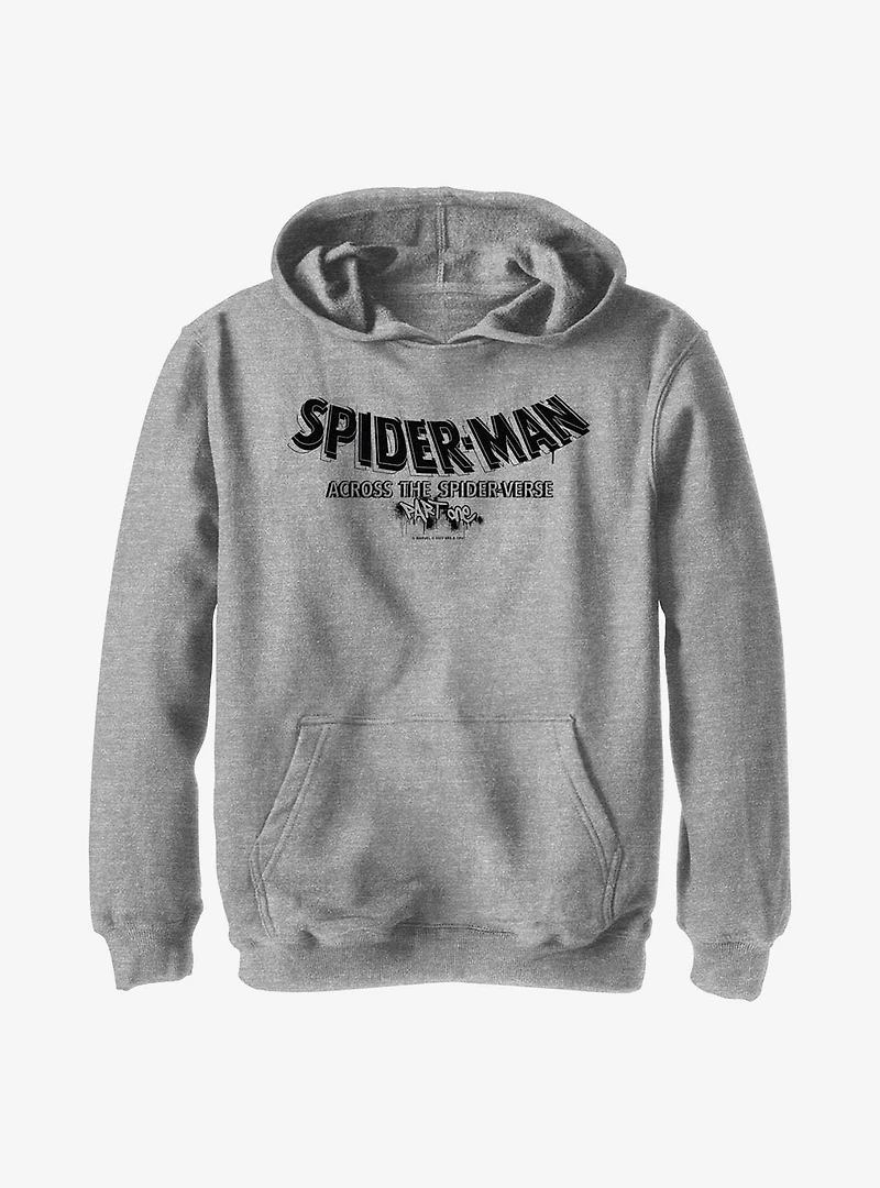 Marvel Spider-Man: Across The Spider-Verse Part One Logo Youth Hoodie