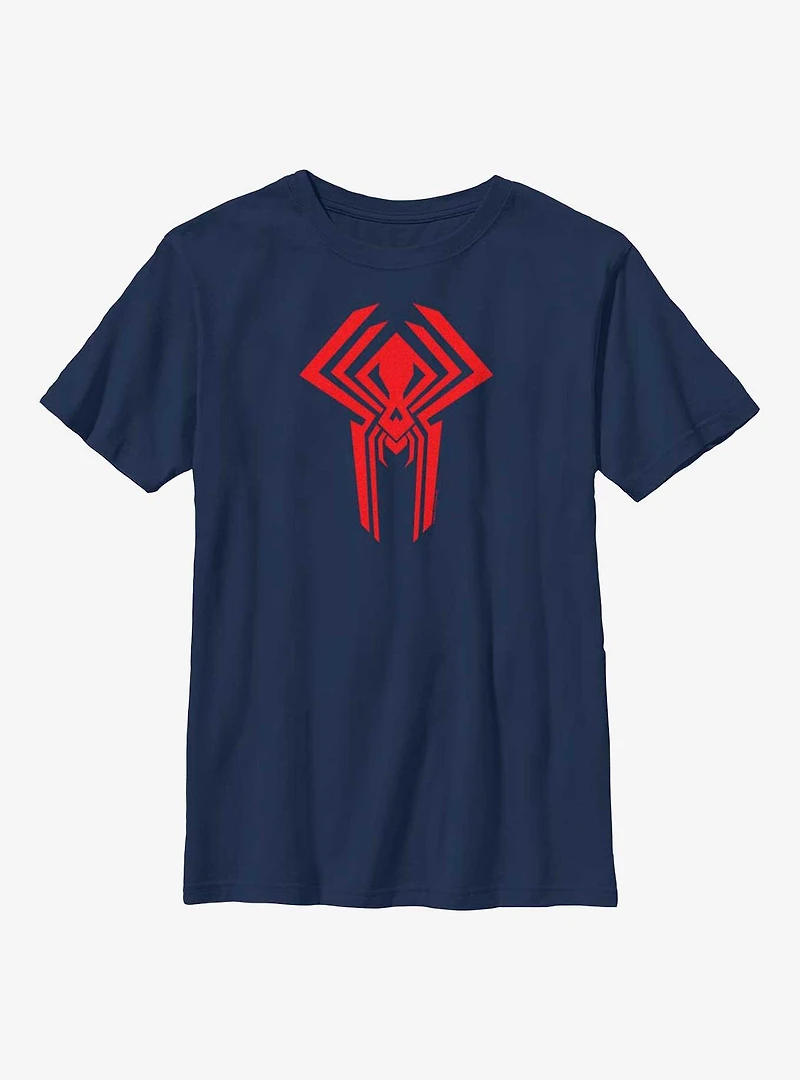 Marvel Spider-Man: Across The Spider-Verse Miguel O'Hara 2099 Logo Youth T-Shirt