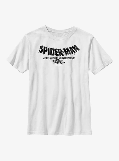 Marvel Spider-Man: Across The Spider-Verse Part One Logo Youth T-Shirt