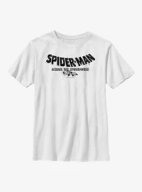 Marvel Spider-Man: Across The Spider-Verse Part One Logo Youth T-Shirt