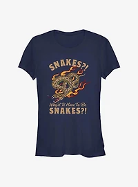 Indiana Jones Why'd It Have To Be Snakes Girls T-Shirt
