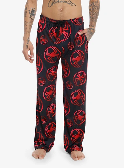 Marvel Spider-Man Miles Morales Logo Pajama Pants