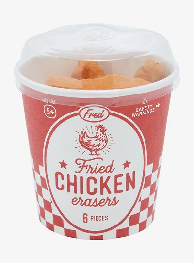 Fried Chicken Eraser Set