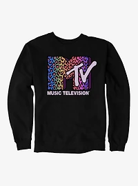 MTV Rainbow Cheetah Logo Sweatshirt