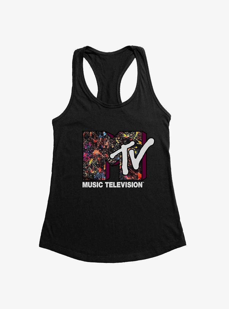 MTV Paint Splatter Logo Girls Tank